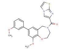 4-(imidazo[2,1-b][1,3]thiazol-6-ylcarbonyl)-9-methoxy-7-(3-methoxyphenyl)-2,3,4,5-tetrahydro-1,4-benzoxazepine