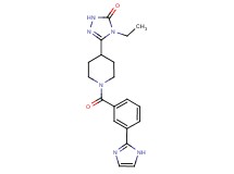 4-ethyl-5-{1-[3-(1H-imidazol-2-yl)benzoyl]piperidin-4-yl}-2,4-dihydro-3H-1,2,4-triazol-3-one
