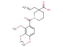 3-allyl-1-(2,3,4-trimethoxybenzoyl)piperidine-3-carboxylic acid