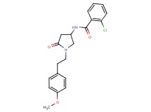 2-chloro-N-{1-[2-(4-methoxyphenyl)ethyl]-5-oxo-3-pyrrolidinyl}benzamide