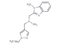 N-methyl-1-(1-methyl-1H-benzimidazol-2-yl)-N-[(1-vinyl-1H-pyrazol-4-yl)methyl]methanamine