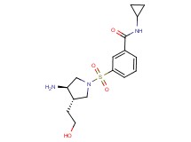 3-{[rel-(3R,4S)-3-amino-4-(2-hydroxyethyl)-1-pyrrolidinyl]sulfonyl}-N-cyclopropylbenzamide hydrochloride