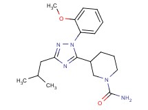 3-[3-isobutyl-1-(2-methoxyphenyl)-1H-1,2,4-triazol-5-yl]piperidine-1-carboxamide