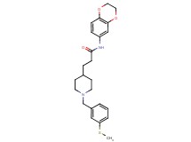 N-(2,3-dihydro-1,4-benzodioxin-6-yl)-3-{1-[3-(methylthio)benzyl]-4-piperidinyl}propanamide