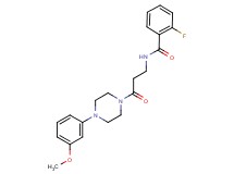 2-fluoro-N-{3-[4-(3-methoxyphenyl)piperazin-1-yl]-3-oxopropyl}benzamide