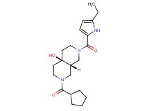 (4aS*,8aS*)-2-(cyclopentylcarbonyl)-7-[(5-ethyl-1H-pyrrol-2-yl)carbonyl]octahydro-2,7-naphthyridin-4a(2H)-ol