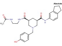 (3S,5R)-N-[2-(acetylamino)ethyl]-N'-(2,3-dihydro-1H-inden-5-yl)-1-(4-hydroxybenzyl)-3,5-piperidinedicarboxamide