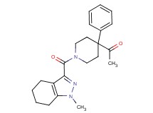 1-{1-[(1-methyl-4,5,6,7-tetrahydro-1H-indazol-3-yl)carbonyl]-4-phenyl-4-piperidinyl}ethanone
