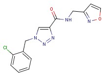 1-(2-chlorobenzyl)-N-(3-isoxazolylmethyl)-1H-1,2,3-triazole-4-carboxamide