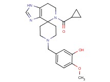 5-{[5-(cyclopropylcarbonyl)-1,5,6,7-tetrahydro-1'H-spiro[imidazo[4,5-c]pyridine-4,4'-piperidin]-1'-yl]methyl}-2-methoxyphenol
