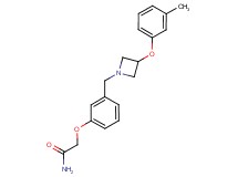 2-(3-{[3-(3-methylphenoxy)-1-azetidinyl]methyl}phenoxy)acetamide
