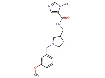 N-{[1-(3-methoxybenzyl)pyrrolidin-3-yl]methyl}-1-methyl-1H-imidazole-5-carboxamide