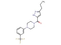 1-[(3-propyl-1H-pyrazol-5-yl)carbonyl]-4-[3-(trifluoromethyl)phenyl]piperazine