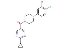 2-cyclopropyl-5-{[4-(3,4-dichlorophenyl)-1-piperazinyl]carbonyl}pyrimidine