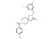 2-(3,5-difluorobenzyl)-8-(4-methylbenzoyl)-2,8-diazaspiro[4.5]decan-3-one