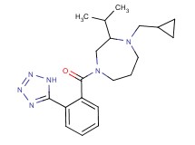 1-(cyclopropylmethyl)-2-isopropyl-4-[2-(1H-tetrazol-5-yl)benzoyl]-1,4-diazepane