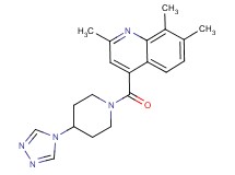 2,7,8-trimethyl-4-{[4-(4H-1,2,4-triazol-4-yl)-1-piperidinyl]carbonyl}quinoline