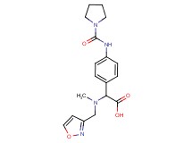[(isoxazol-3-ylmethyl)(methyl)amino]{4-[(pyrrolidin-1-ylcarbonyl)amino]phenyl}acetic acid