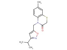 4-[(3-isopropylisoxazol-5-yl)methyl]-7-methyl-2H-1,4-benzothiazin-3(4H)-one