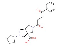 (3aS*,6aS*)-2-cyclopentyl-5-(4-oxo-4-phenylbutanoyl)hexahydropyrrolo[3,4-c]pyrrole-3a(1H)-carboxylic acid