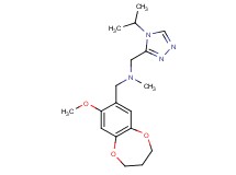 1-(4-isopropyl-4H-1,2,4-triazol-3-yl)-N-[(8-methoxy-3,4-dihydro-2H-1,5-benzodioxepin-7-yl)methyl]-N-methylmethanamine
