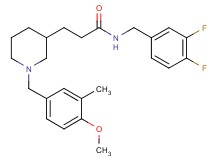N-(3,4-difluorobenzyl)-3-[1-(4-methoxy-3-methylbenzyl)-3-piperidinyl]propanamide