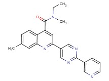 N-ethyl-N,7-dimethyl-2-(2-pyridin-3-ylpyrimidin-5-yl)quinoline-4-carboxamide