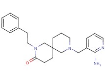8-[(2-amino-3-pyridinyl)methyl]-2-(2-phenylethyl)-2,8-diazaspiro[5.5]undecan-3-one