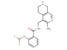 2-(difluoromethoxy)-N-[(3-methyl-5,6,7,8-tetrahydro-2,7-naphthyridin-4-yl)methyl]benzamide dihydrochloride