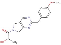 1-[2-(4-methoxybenzyl)-5,7-dihydro-6H-pyrrolo[3,4-d]pyrimidin-6-yl]-1-oxopropan-2-ol