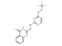 2-({[4-(3,3,3-trifluoropropyl)pyrimidin-2-yl]amino}methyl)quinazolin-4(3H)-one