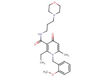 2-ethyl-1-(2-methoxybenzyl)-6-methyl-N-[3-(4-morpholinyl)propyl]-4-oxo-1,4-dihydro-3-pyridinecarboxamide