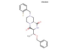 (3S,9aR)-3-[(1R)-1-(benzyloxy)ethyl]-8-(2-fluorobenzyl)tetrahydro-2H-pyrazino[1,2-a]pyrazine-1,4(3H,6H)-dione