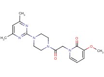 1-{2-[4-(4,6-dimethylpyrimidin-2-yl)piperazin-1-yl]-2-oxoethyl}-3-methoxypyridin-2(1H)-one