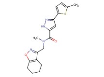 N-methyl-3-(5-methyl-2-thienyl)-N-(4,5,6,7-tetrahydro-1,2-benzisoxazol-3-ylmethyl)-1H-pyrazole-5-carboxamide