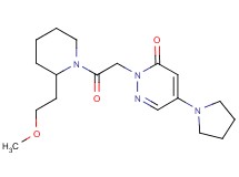 2-{2-[2-(2-methoxyethyl)piperidin-1-yl]-2-oxoethyl}-5-pyrrolidin-1-ylpyridazin-3(2H)-one