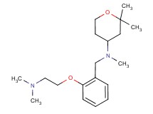 N-{2-[2-(dimethylamino)ethoxy]benzyl}-N,2,2-trimethyltetrahydro-2H-pyran-4-amine
