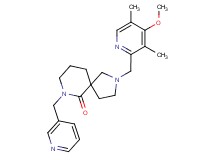 2-[(4-methoxy-3,5-dimethyl-2-pyridinyl)methyl]-7-(3-pyridinylmethyl)-2,7-diazaspiro[4.5]decan-6-one