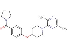 2,5-dimethyl-3-{4-[4-(pyrrolidin-1-ylcarbonyl)phenoxy]piperidin-1-yl}pyrazine