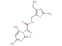 N-[(4-ethyl-2-methyl-1,3-thiazol-5-yl)methyl]-5,7-dimethyl[1,2,4]triazolo[4,3-a]pyrimidine-3-carboxamide