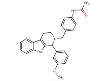 N-(4-{[1-(3-methoxyphenyl)-1,3,4,9-tetrahydro-2H-beta-carbolin-2-yl]methyl}phenyl)acetamide