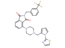 4-(4-{[1-(1,3-thiazol-2-yl)-1H-pyrrol-2-yl]methyl}-1-piperazinyl)-2-[3-(trifluoromethyl)benzyl]-1H-isoindole-1,3(2H)-dione