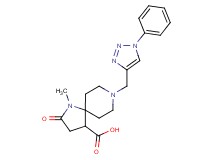 1-methyl-2-oxo-8-[(1-phenyl-1H-1,2,3-triazol-4-yl)methyl]-1,8-diazaspiro[4.5]decane-4-carboxylic acid