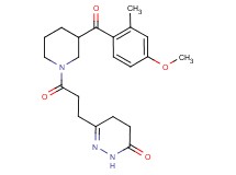 6-{3-[3-(4-methoxy-2-methylbenzoyl)-1-piperidinyl]-3-oxopropyl}-4,5-dihydro-3(2H)-pyridazinone