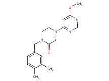 1-(3,4-dimethylbenzyl)-4-(6-methoxypyrimidin-4-yl)piperazin-2-one
