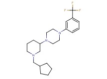 1-[1-(cyclopentylmethyl)-3-piperidinyl]-4-[3-(trifluoromethyl)phenyl]piperazine