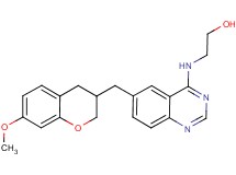 2-({6-[(7-methoxy-3,4-dihydro-2H-chromen-3-yl)methyl]quinazolin-4-yl}amino)ethanol