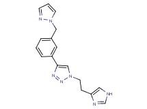 1-[2-(1H-imidazol-4-yl)ethyl]-4-[3-(1H-pyrazol-1-ylmethyl)phenyl]-1H-1,2,3-triazole