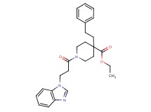 ethyl 1-[3-(1H-benzimidazol-1-yl)propanoyl]-4-(2-phenylethyl)-4-piperidinecarboxylate