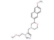 4-{[1-(2-methoxyethyl)-1H-imidazol-5-yl]methyl}-2-(6-methoxy-2-naphthyl)morpholine